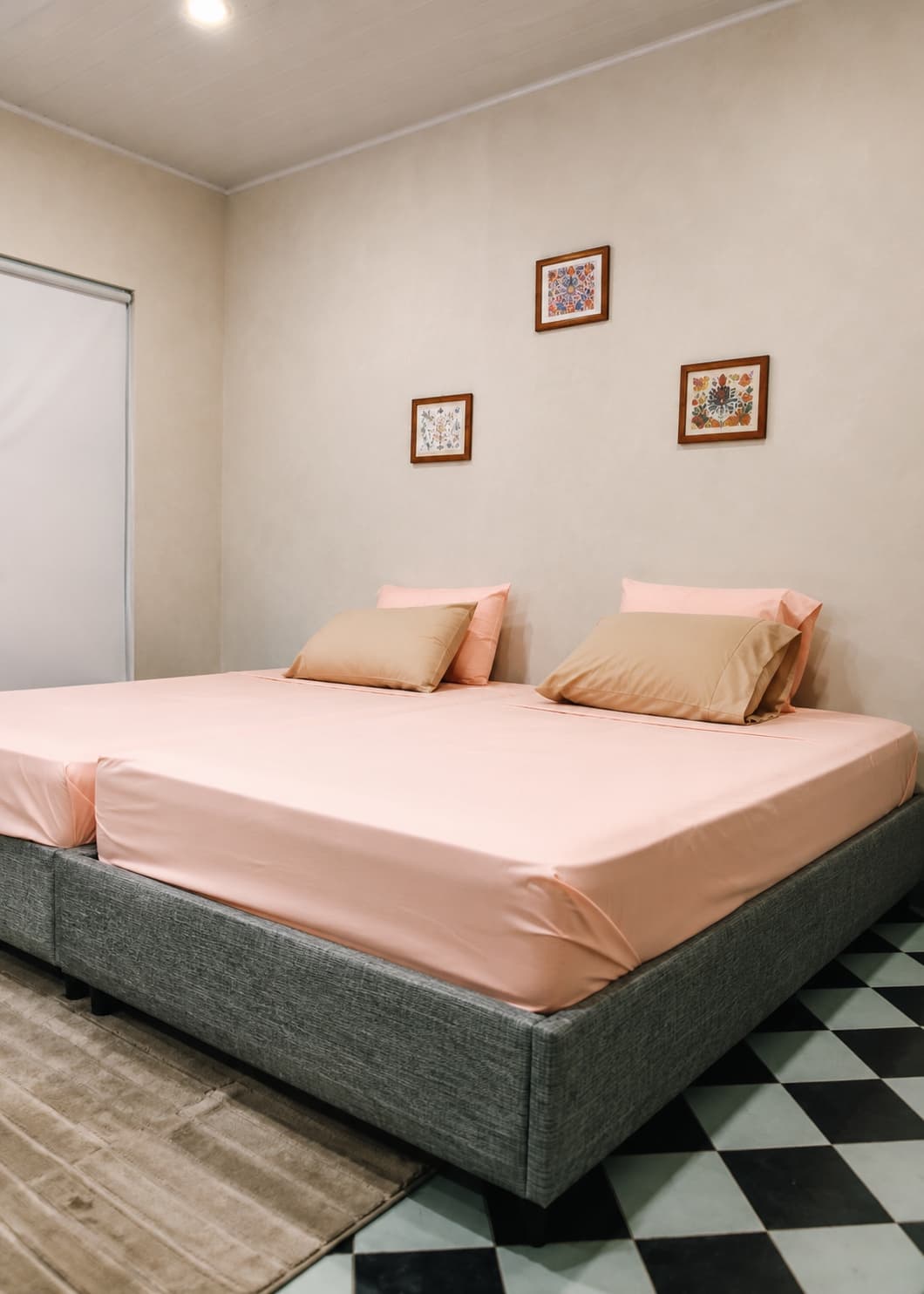 Habitación doble con aire acondicionado